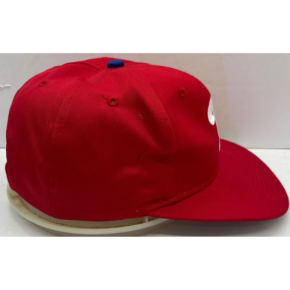 Vintage Philadelphia Phillies Hat Logo 7 Red Snapback MLB Baseball Cap Mens OSFA - Picture 3 of 9